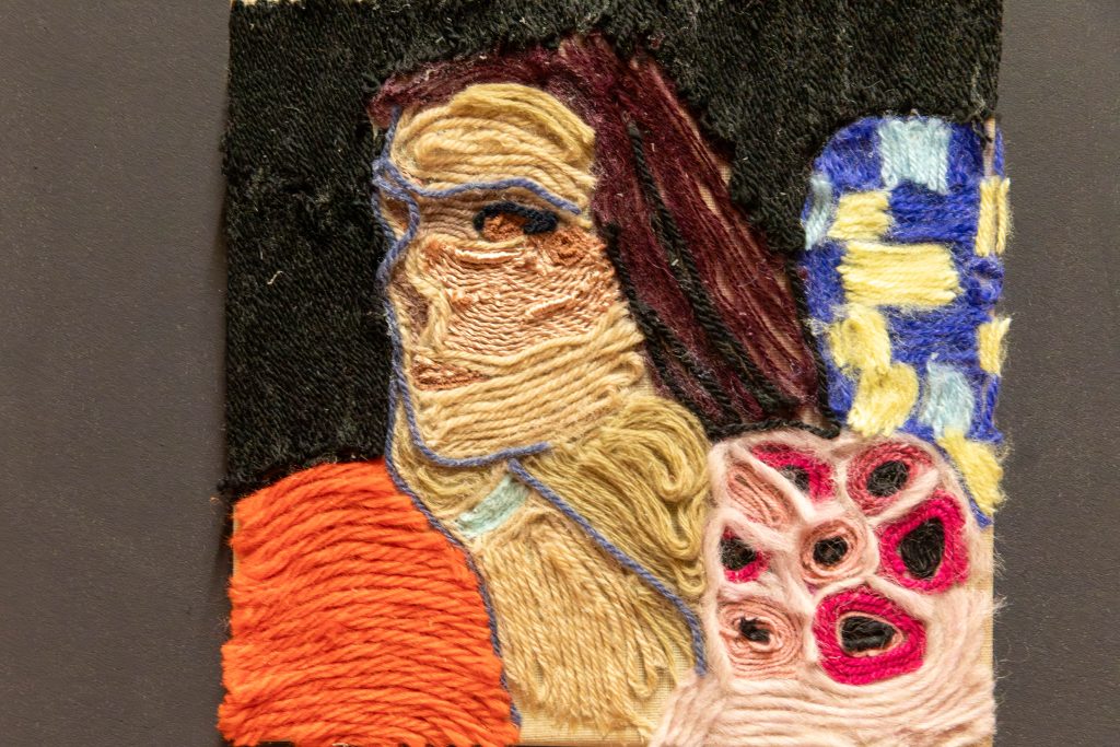 Schülerkunstwerke im Stil von Klimt