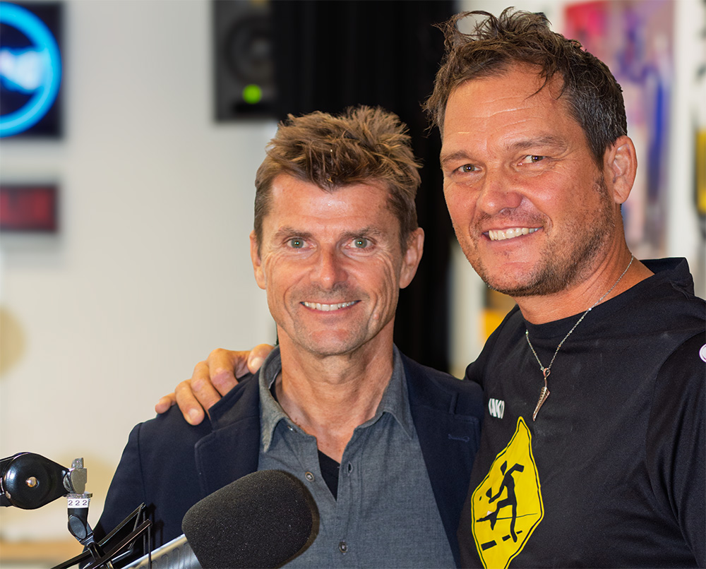 Marcel Straub und Erich Frischenschlager im Radioigel-Studio